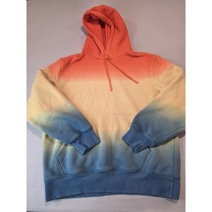 LCKR regular fit pullover hoodie featuring a vibrant orange, yellow, and blue...